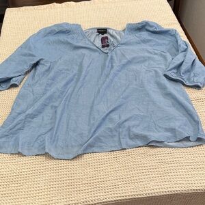 Women’s Plus Size Lane Bryant Light Blue Blouse